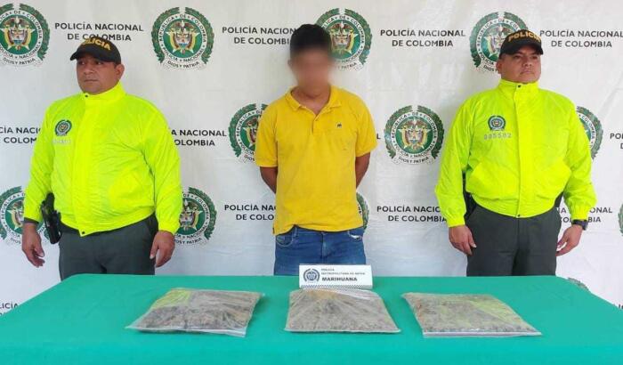 Subject who was caught with 1,500 grams of marijuana was released • La Nación