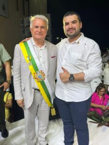 Alcalde de palestina con el Gobernador del Huila.