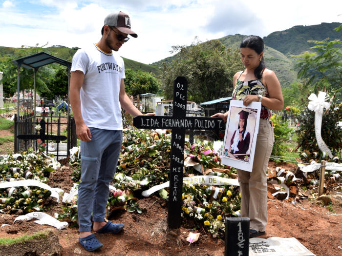 Lina Yisela Tabares Arias, madre de Lida Fernanda Pulido Tabares.