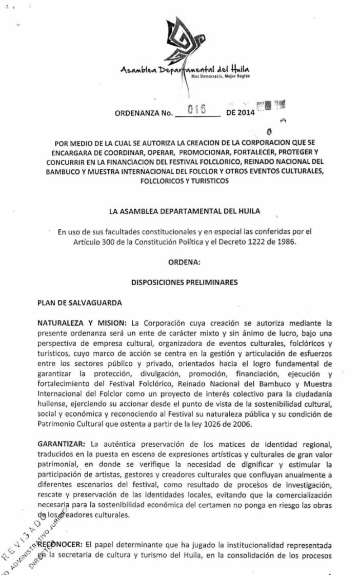 Corposanpedro se creo hace 10 años bajo la ordenanza 016 del 2014.