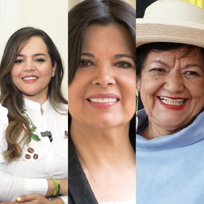 Luz Ayda Pastrana Loaiza, Flora Andrade Perdomo y Leyla Marleny Rincón Trujillo, representantes a la Cámara por el Huila.