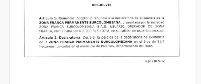 Zona Franca Surcolombiana: de gran proyecto a rotundo fracaso 9 29 julio, 2024